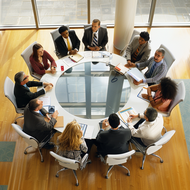 Global Professional Staffing leadership team meeting