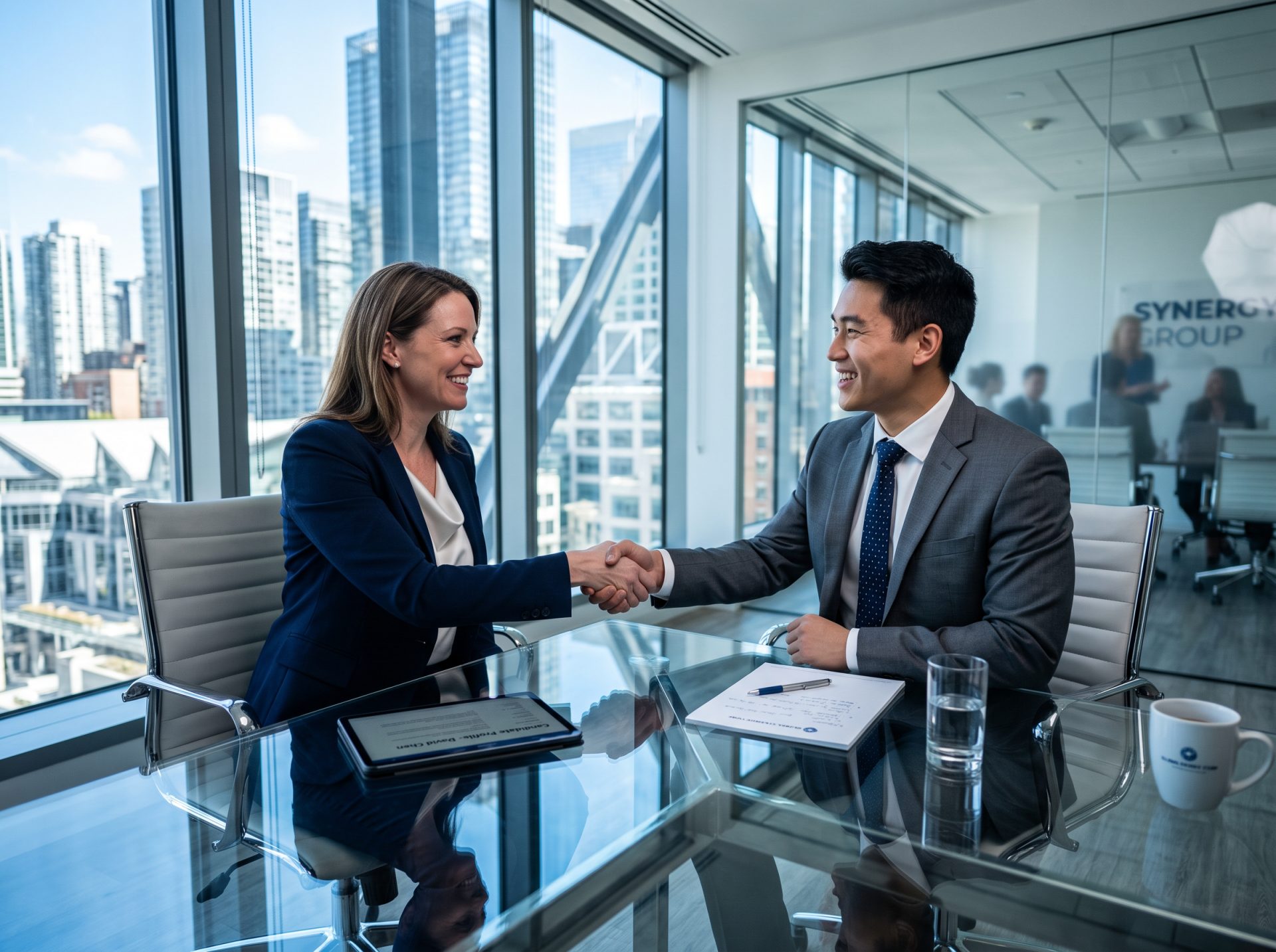 Hiring manager interviewing a candidate